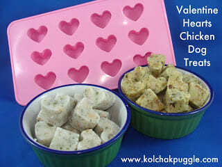 Tasty Tuesday: Hearts for my Valentine Chicken Dog Treats