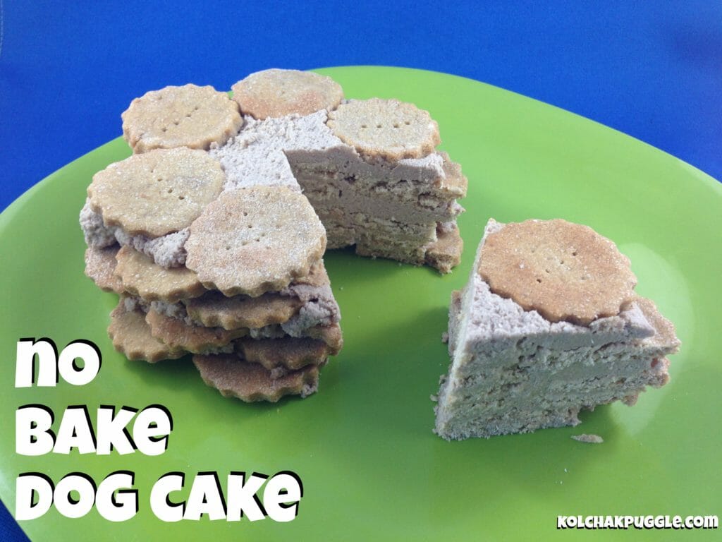grain free no bake dog cake recipe