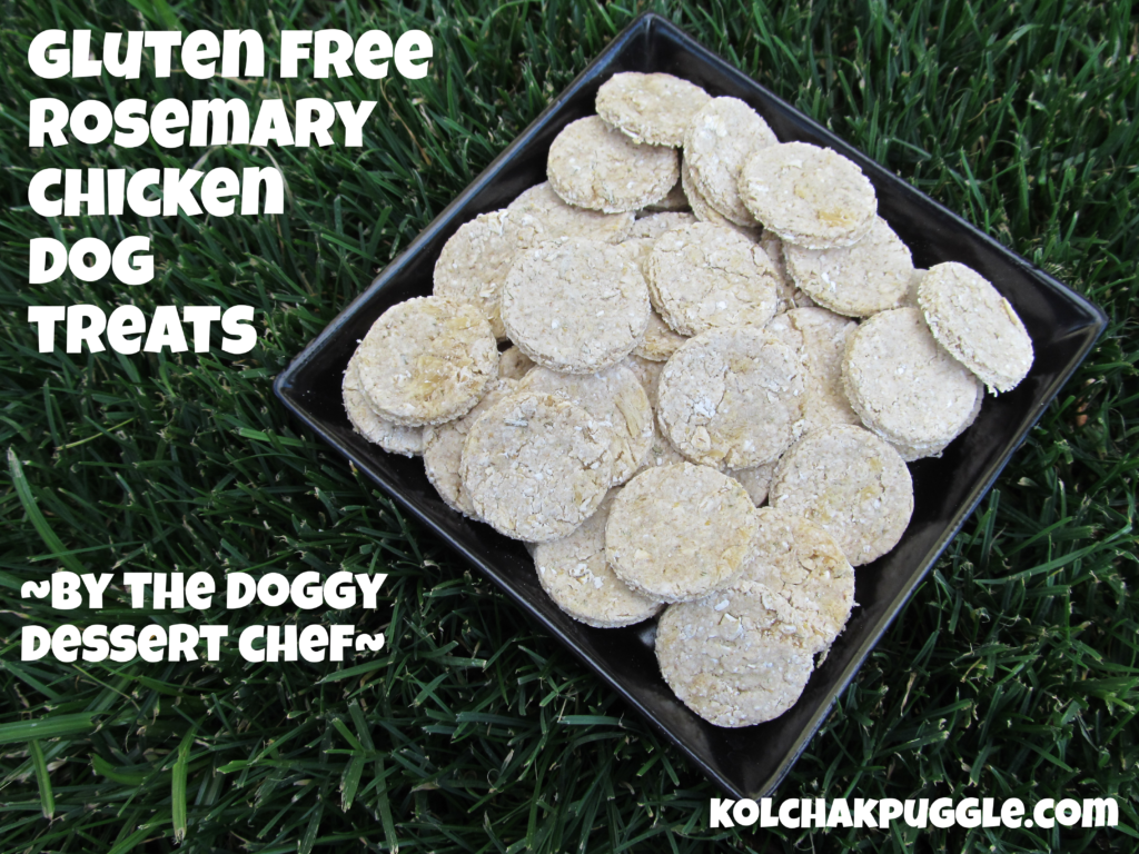 gluten free rosemary chicken dog treat recipe