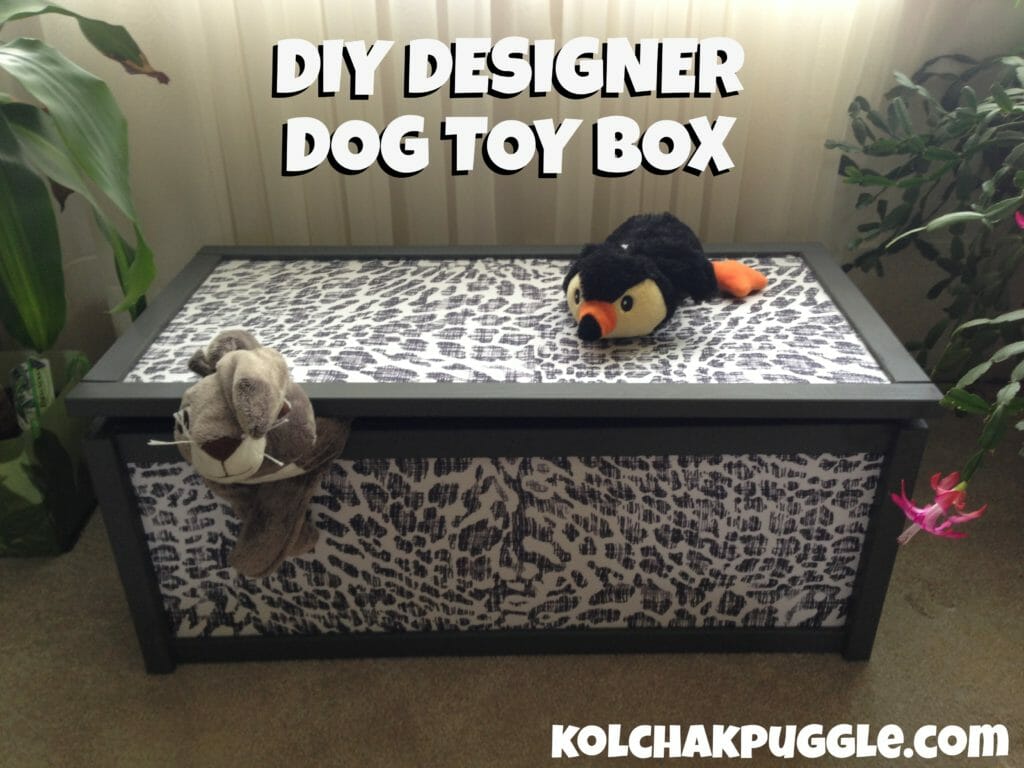 DIY Designer Dog Toy Box