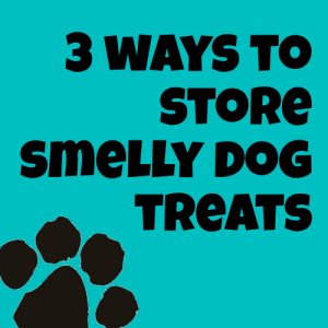 ways to store smelly dog treats