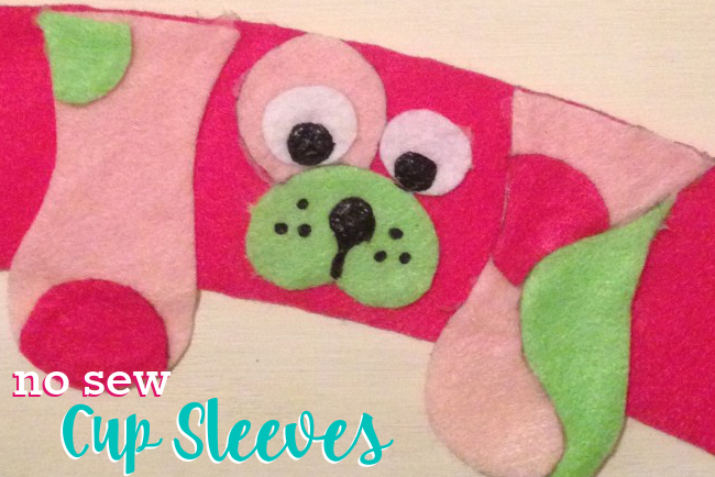No Sew Felt Cup Sleeves for Dog Lovers