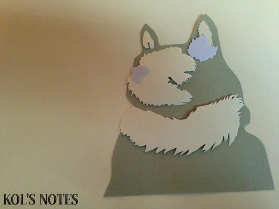 DIY Layered Paper Dog Art4