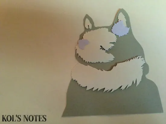 DIY Layered Paper Dog Art4