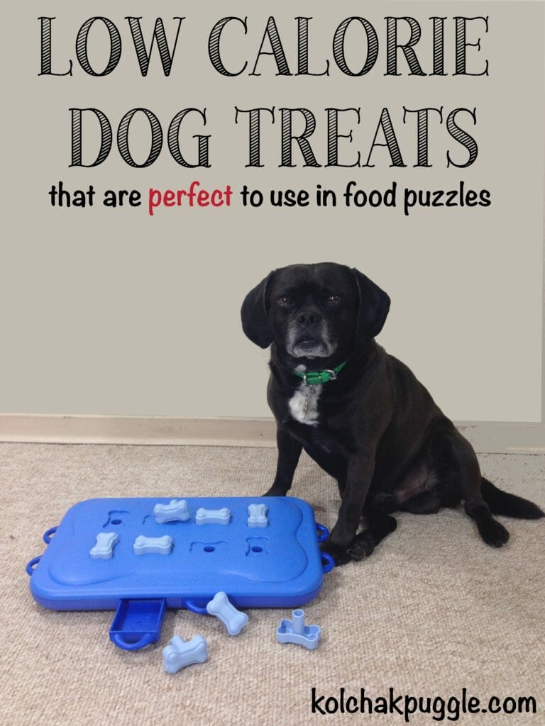 low calorie dog treats to use in food puzzles