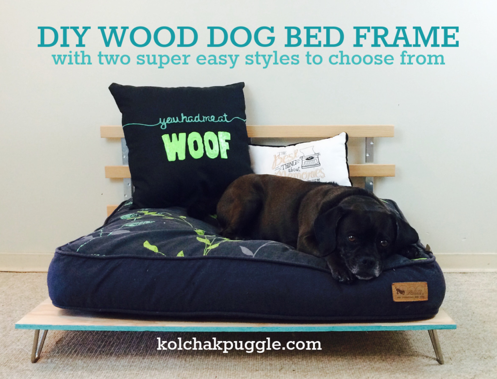 DIY Wood Dog Bed Frame