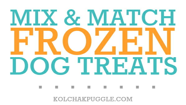Mix & Match Frozen Dog Treat Recipes