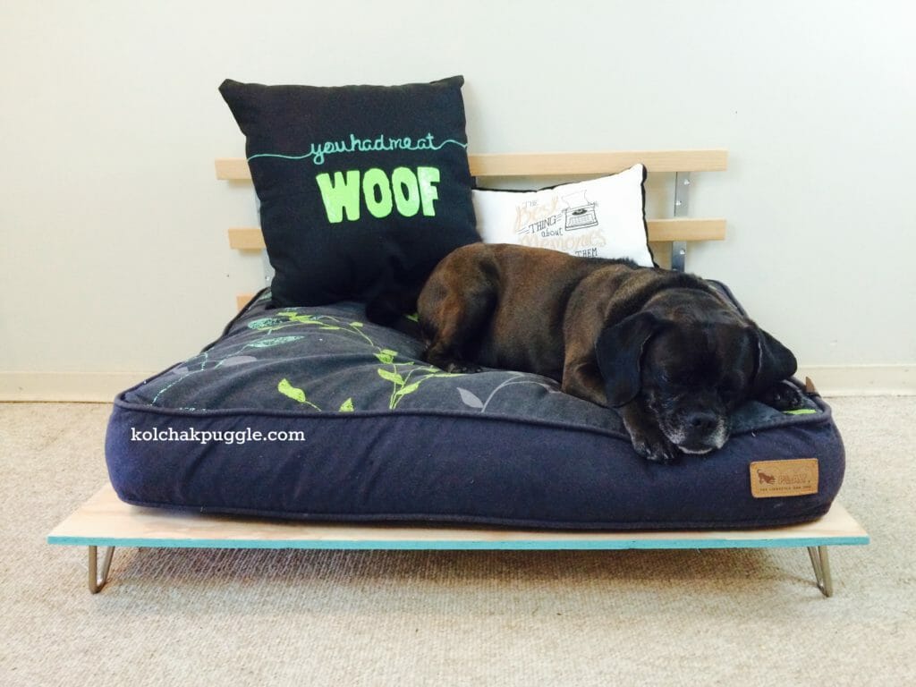 Make your own wood dog bed frame