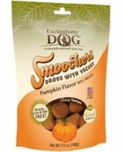 exclusively-dog-smoochers-yogurt-drops-pumpkin-flavor-dog-treats-7-oz-bag