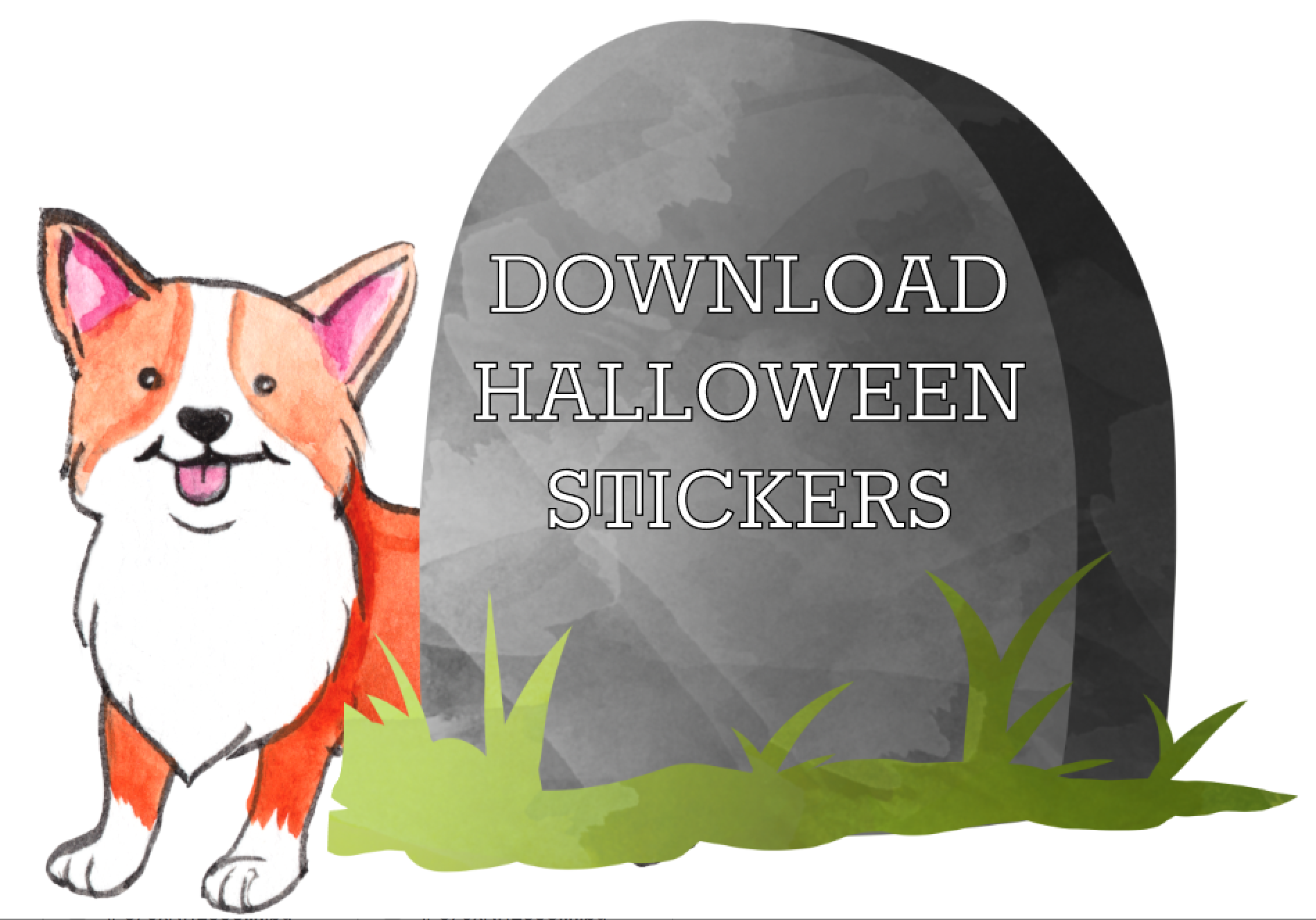 free printable halloween planner stickers for dog lovers | Kol's Notes - the DIY Dog