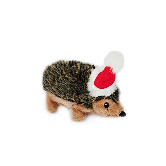 ZippyPaws Holiday Hedgehog Squeaky Plush Dog Toy