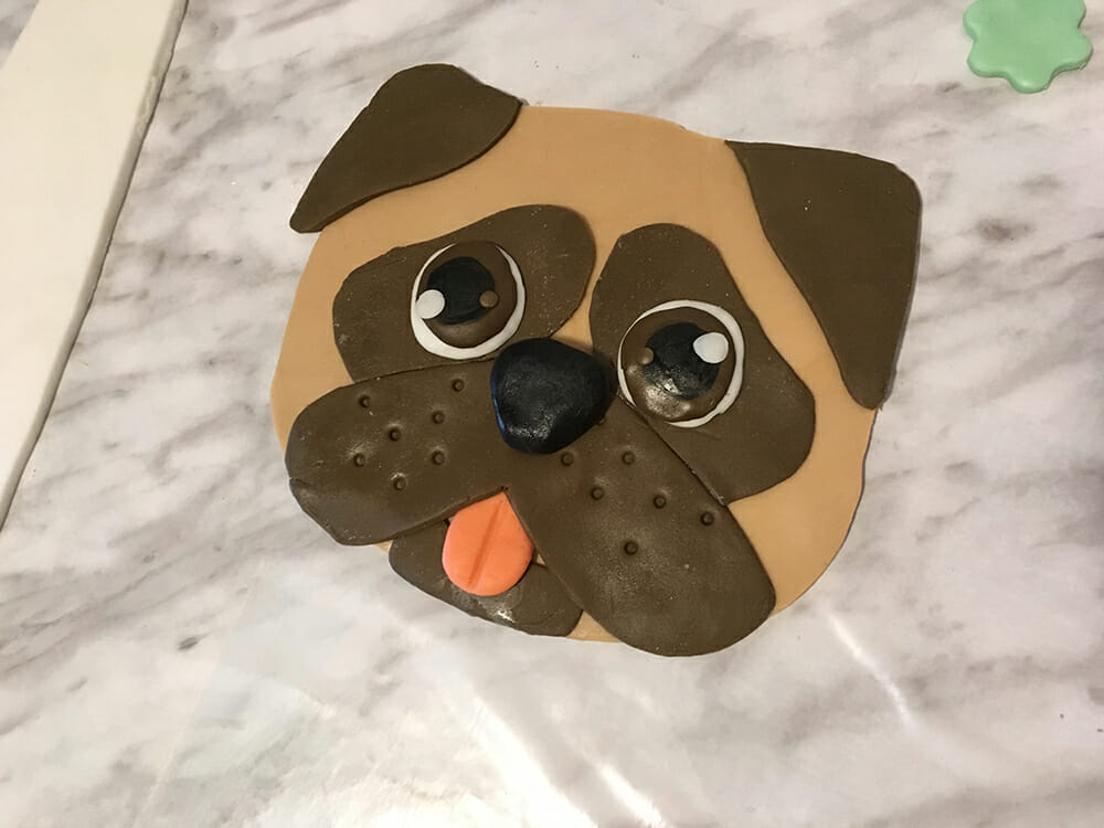 DIY pug face cake  | Kol's Notes the DIY Dog