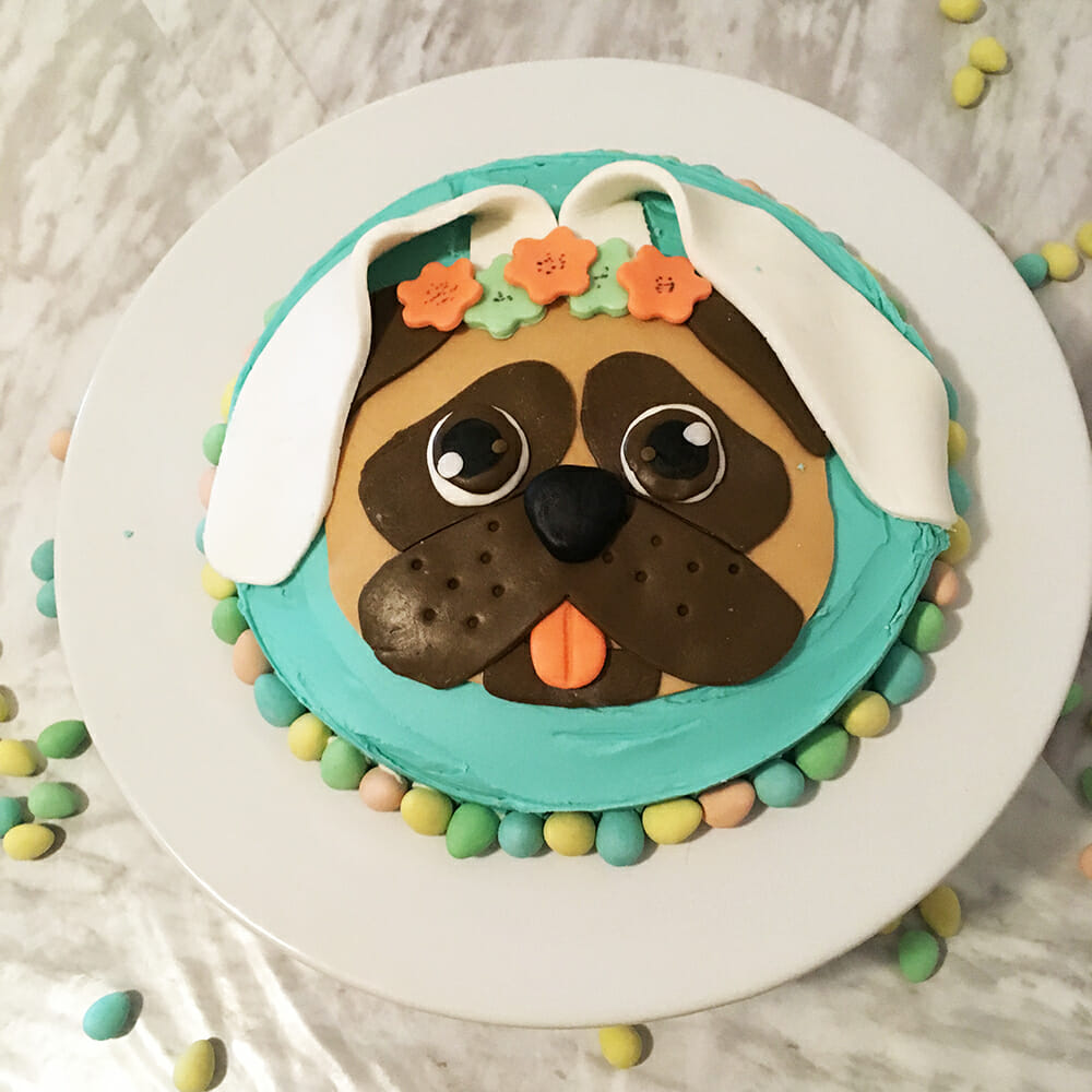 pug dog cakes