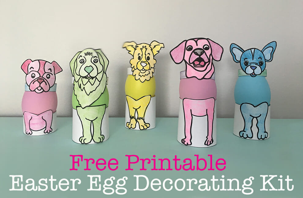{Free Printable} Dog Lover Easter Egg Decorating Kit