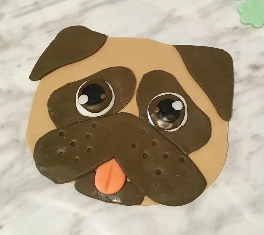 pug cake decorating tutorial  | Kol's Notes the DIY Dog