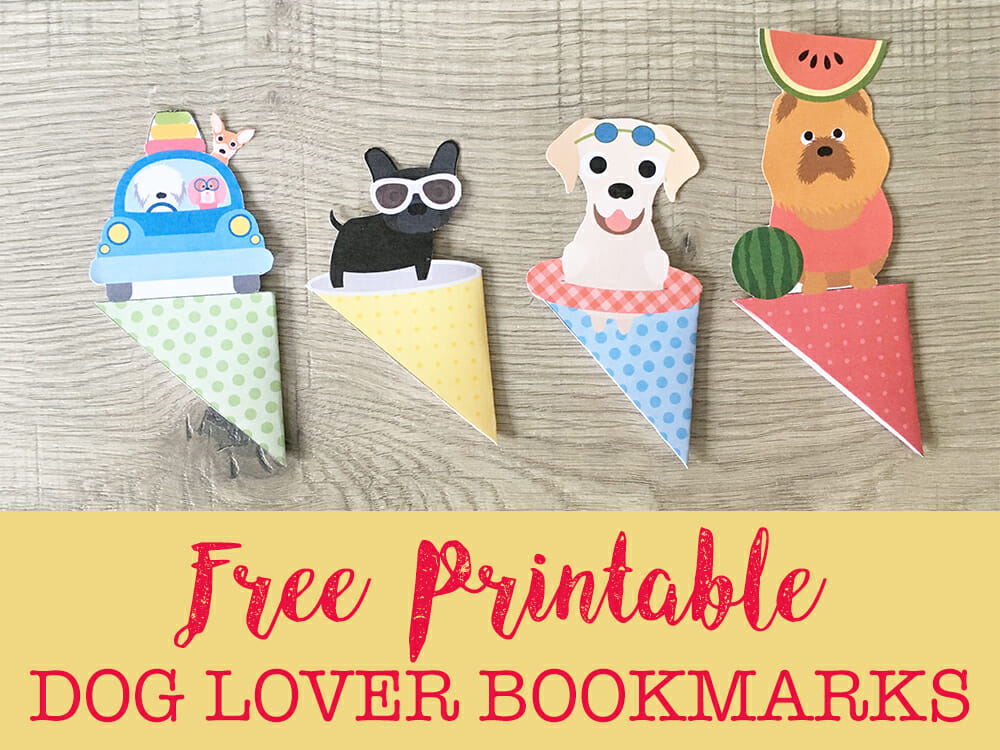 dogs doing summer activities free printable bookmarks | Kol's Notes the DIY Dog
