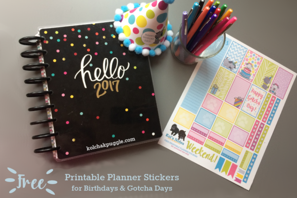 Celebrating Gotcha Days & Birthdays in Your Memory Planner (+ Free Printable Stickers)